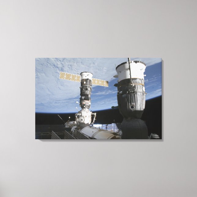 Russian Soyuz and Progress spacecrafts Canvas Print (Front)
