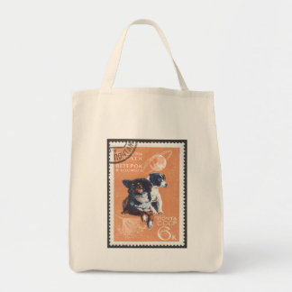 Russian Space Dogs 1966 Cosmos 110 Tote Bag