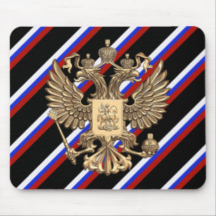 Russian stripes flag mouse pad