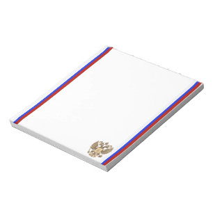 Russian stripes flag notepad