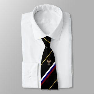 Russian stripes flag tie