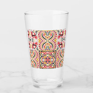 Russian style boho chic pattern glass