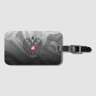 Russian symbol flag luggage tag