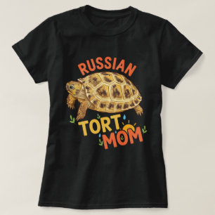 Russian Tort Mom Gift for her Tortoise Mom T-Shirt