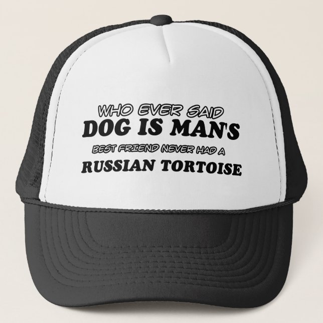 Russian Tortoise  pet designs Trucker Hat (Front)