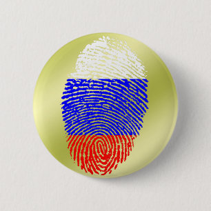 Russian touch fingerprint flag 6 cm round badge
