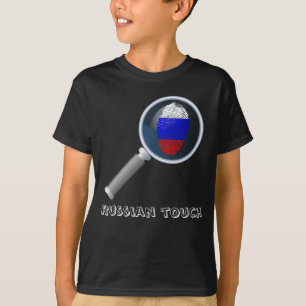Russian touch fingerprint flag T-Shirt