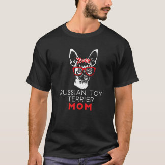 Russian Toy Terrier Mum Funny Dog Lover Bandanna M T-Shirt