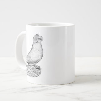 Russian Tumbler Pigeon Large Coffee Mug