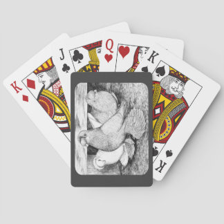 Russian Tumbler Pigeons 1984 Playing Cards