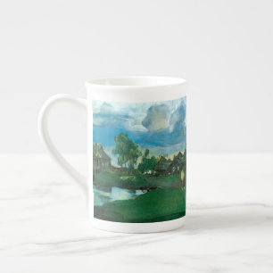 Russian Village Valentin Serov Bone China Mug