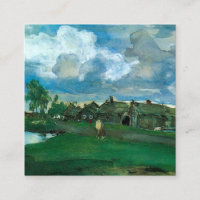 Russian Village Valentin Serov