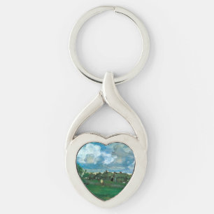 Russian Village Valentin Serov Key Ring