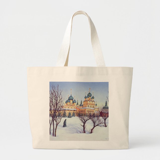 Russian Winter 2004 Large Tote Bag (Front)