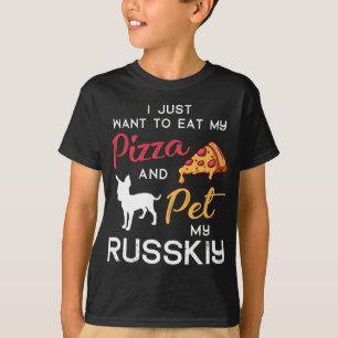 Russkiy Dog Pizza lover owner Christmas Birthday G T-Shirt
