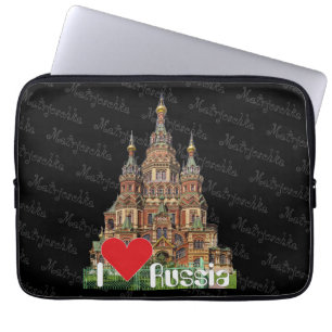 Russland - Russia Babuschka Gerätehülle 10" - 15" Laptop Sleeve