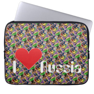 Russland - Russia Babuschka Gerätehülle 10" - 15" Laptop Sleeve