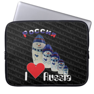 Russland - Russia Babuschka Gerätehülle 10" - 15" Laptop Sleeve