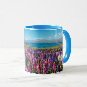 Russle Lupines at Lake Tekapo New Zealand Mug