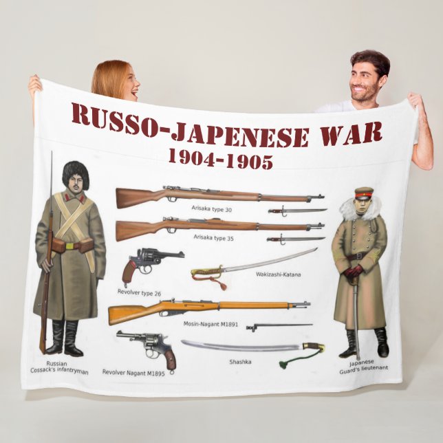 RUSSO-JAPENESE WAR FLEECE BLANKET (In Situ)