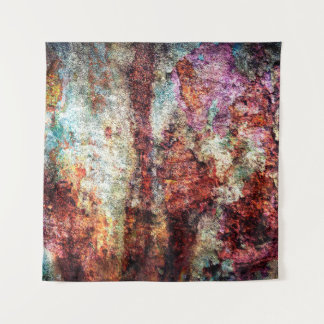 Rust abstract colourful grunge tapestry