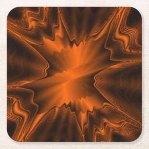 Rust Agate  Square Paper Coaster