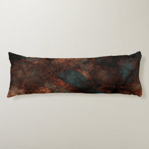 Rust and turquoise stone body cushion