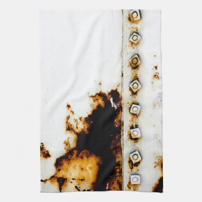 Rust Art - Cool Fun Unique Tea Towel (Vertical)