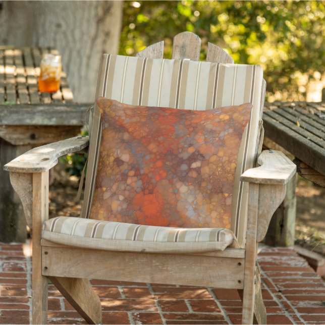 Rust Bubbles Cushion (Chair)