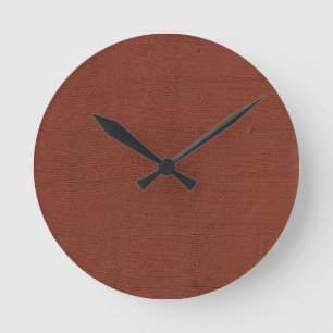 Rust Colored Wall Round Clock