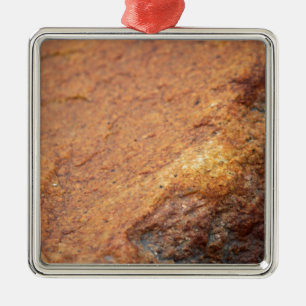 Rust Coloured Granite Rock Metal Tree Decoration