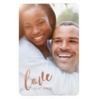Rust Copper Love Calligraphy Script Romantic Photo
