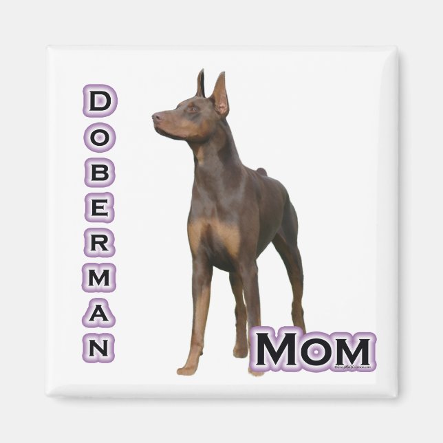 Rust Doberman Mum 4 - Magnet (Front)