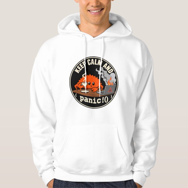 Rust Ferris Crab programming mascot Hoodie (Front)