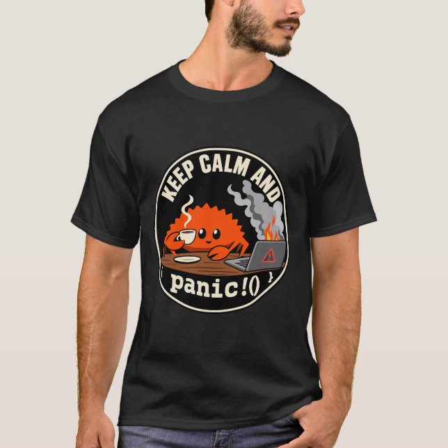 Rust Ferris Crab programming mascot T-Shirt (Front)