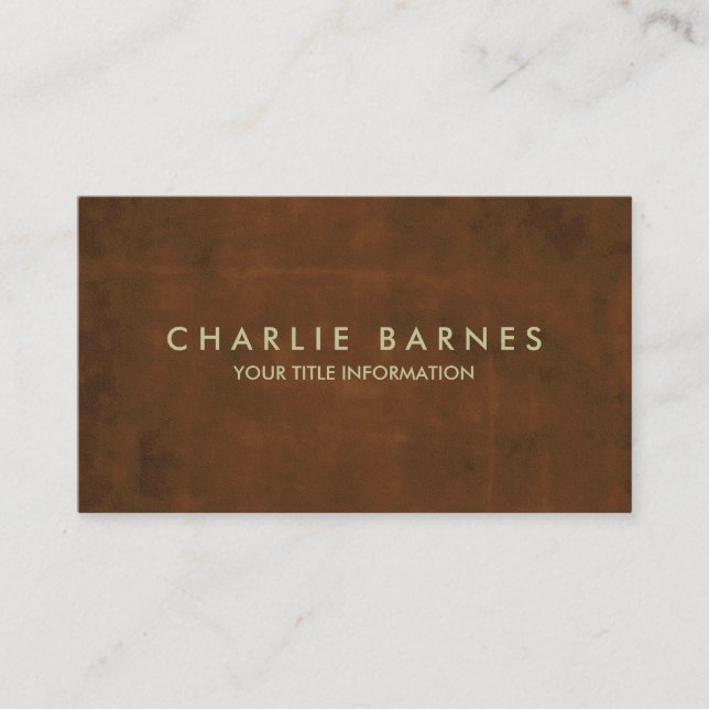 Rust Grunge Business Card (Front)
