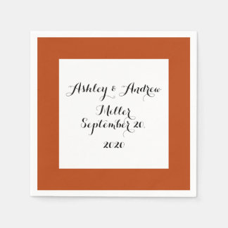 Rust High Quality Coloured Napkin