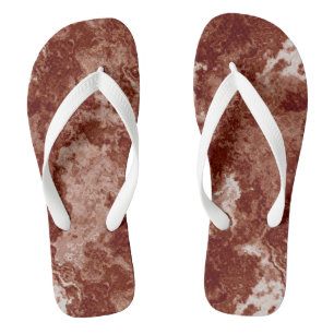 Rust Marble Swirl Abstract Jandals