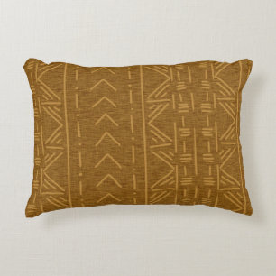 Rust Mudcloth  Decorative Cushion