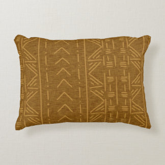Rust Mudcloth  Decorative Cushion
