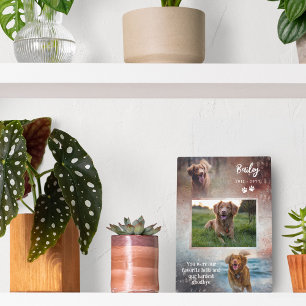 Rust & Navy Paws Favourite Hello Dog Memorial Plaque