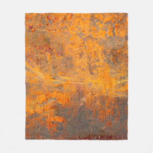 rust on iron as backgroundbackground,abstract,dirt fleece blanket (Front)