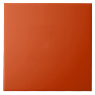 Rust Orange Burnt Sienna Decorative Tile