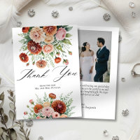 Rust Orange Sage Green Blush Flowers Wedding Photo