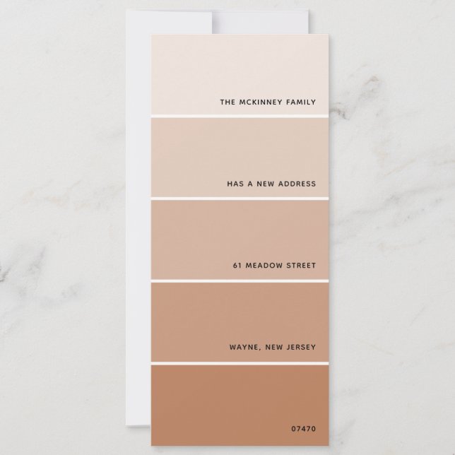 Rust Paint Swatch New Address Announcement (Front)