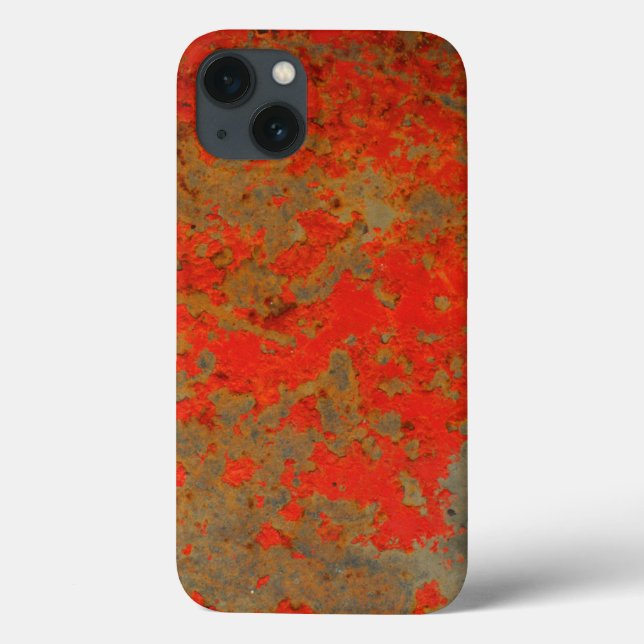 Rust Pulse – Abstract Texture Phone Case  (Back)