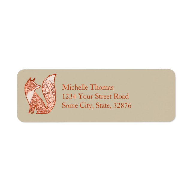 Rust Red and Ivory Foxes (Front)
