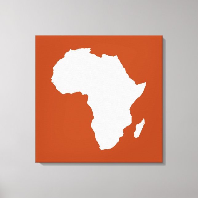 Rust Red Audacious Africa Canvas Print (Front)