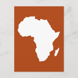 Rust Red Audacious Africa Postcard