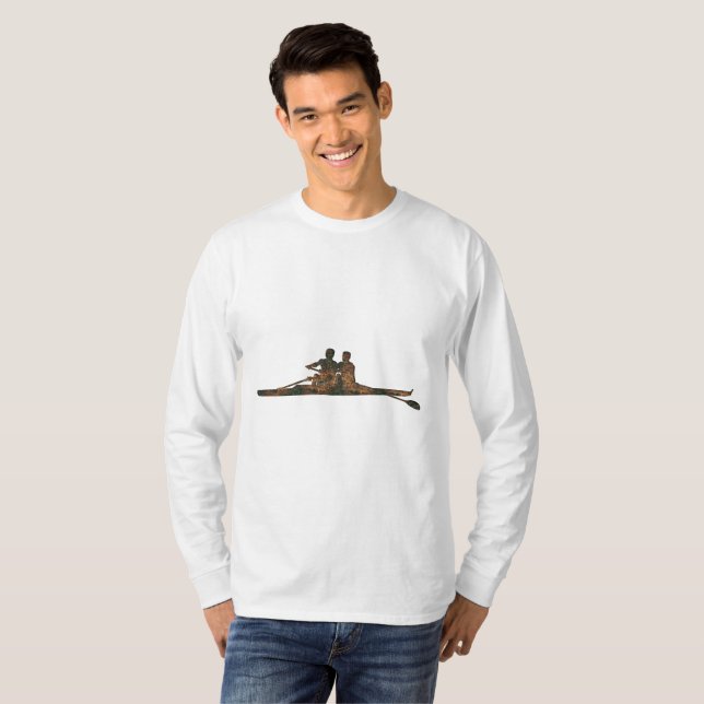 Rust Rowing Long Sleeve T-Shirt (Front Full)